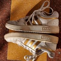 scarpe sportive sneakers Adidas bianche/oro n. 36