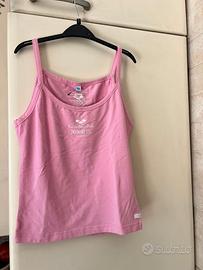 top canotta rosa Arena tg M nuovo con cartellino