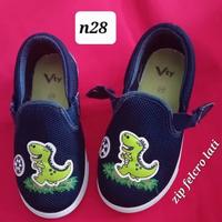 scarpina n28 Dino Dinosauro blu