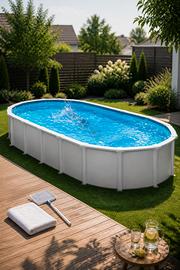 Piscina Saint Tropez 9x4,6mt con Montaggio e Robot