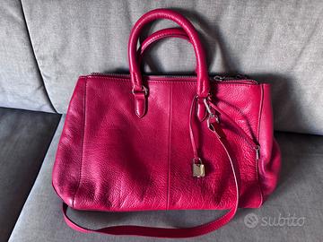 Borsa similpelle rossa Zara