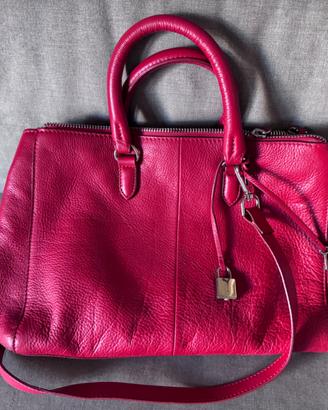 Borsa similpelle rossa Zara