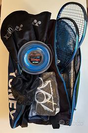 Tennis Yonex racchette + borsone (12) + accessori