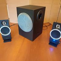 Sistema audio Creative 2.1 per PC, tv, ecc.