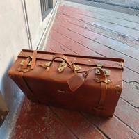 valigia vintage in pelle