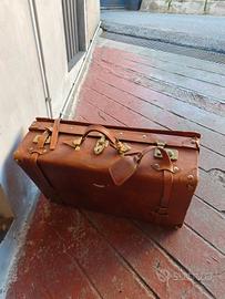valigia vintage in pelle