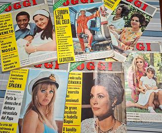 6 riviste oggi anno 1967
