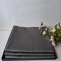 Tris federe raso cotone finitura silking grigio