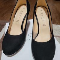 Decollete di camoscio - colore nero - tg. 36