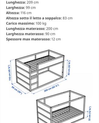Letto montessori kea