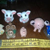 7 simpatiche statuine in vari materiali