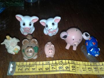 7 simpatiche statuine in vari materiali