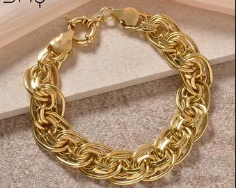 Bracciale placcato oro 18 kt 750