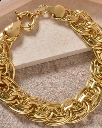 Bracciale placcato oro 18 kt 750