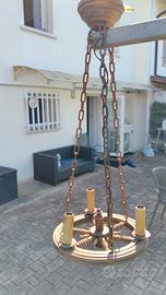 lampadario rustico