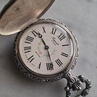 Argento 800 - Orologio da taschino funzionante 