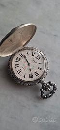 Argento 800 - Orologio da taschino funzionante 