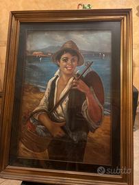 Quadro  “Giovane Pescatore Italiano” G.De Curtis