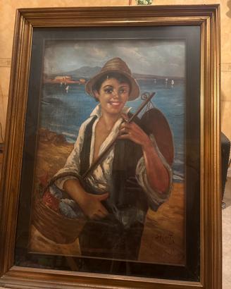 Quadro  “Giovane Pescatore Italiano” G.De Curtis