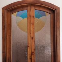 Finestra artigianale per interno, noce nazionale