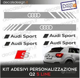 kit di adesivi personalizzazione audi q2 s line
