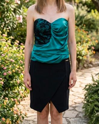 Abito Elisabetta Franchi corpetto in seta 