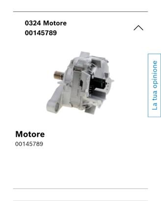 Motore lavatrice Cod 145789