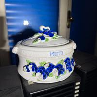 Biscottiera Ceramica Dipinta a Mano