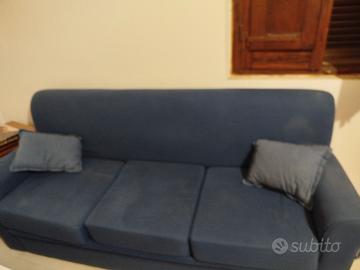 divano 3 posti blu 