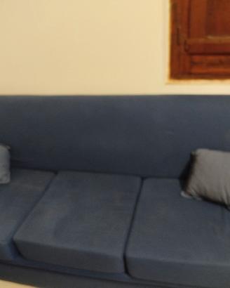 divano 3 posti blu 