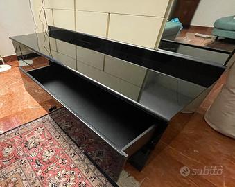 Mobile camera/sala laccato nero