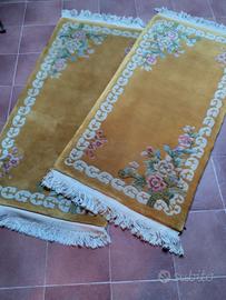 Coppia tappeti classici stile orientale floreali 
