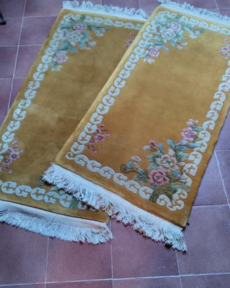 Coppia tappeti classici stile orientale floreali 