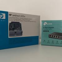 HP JetDirect 620n + TP-Link Switch TL-SG105E