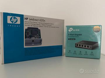 HP JetDirect 620n + TP-Link Switch TL-SG105E