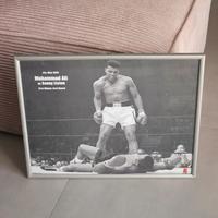 mohammed ali poster vintage incorniciato