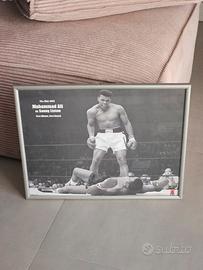 mohammed ali poster vintage incorniciato