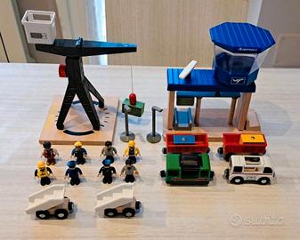 Giocattoli in legno - Set Merci e Aeroporto