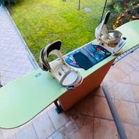 Snowboard Burton con attacchi, ideale per iniziare
