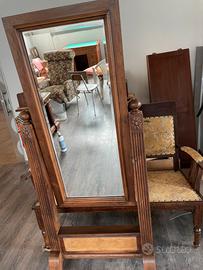 Specchio antico d appoggio