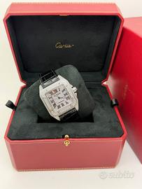 Cartier Santos XL pavé diamanti