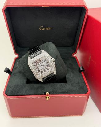 Cartier Santos XL pavé diamanti