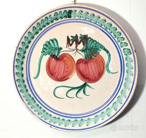 Grande piatto antico ceramica vietrese vietri '800