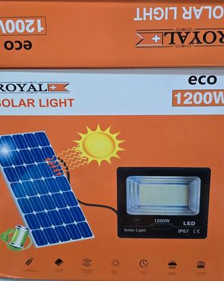 Faro LED 1200W Pannello Solare Sensore 