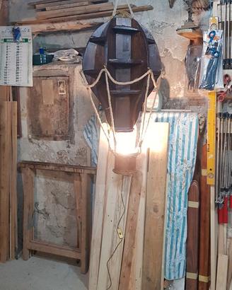 Lampada in faggio artigianale
