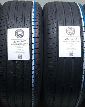 4 GOMME 225 45 17 MICHELIN A77121