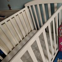 lettino alice giordani legno bianco con materasso