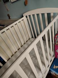 lettino alice giordani legno bianco con materasso