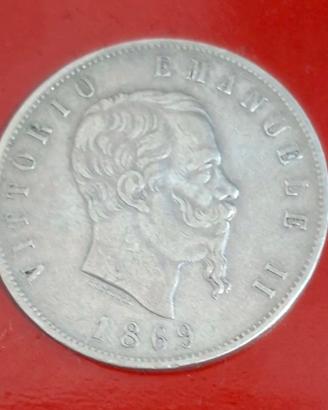 5 lire 1869
