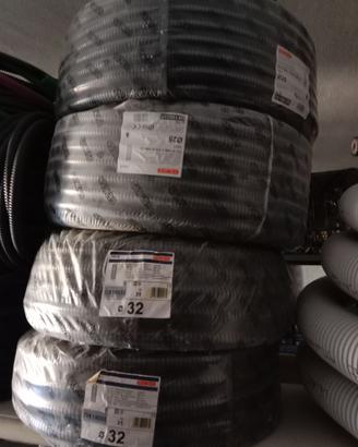 Tubo corrugato nero Ø 32 mm matassa 25 m